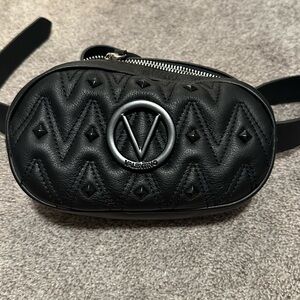 Mario Valentino Black Quilted Bag